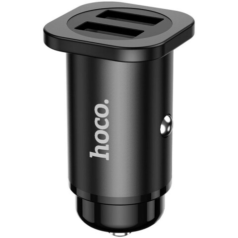 Автомобильное зарядное устройство HOCO NZ4 Wise Black + MicroUSB Cable