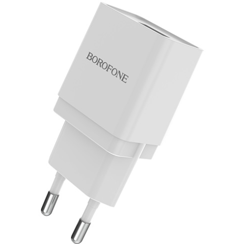 Сетевое зарядное устройство Borofone BA19A Nimble White + MicroUSB Cable