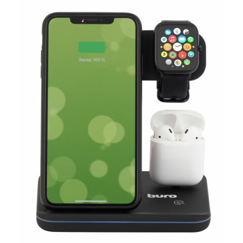 Беспроводное зарядное устройство Buro CWC-QC3A18BK