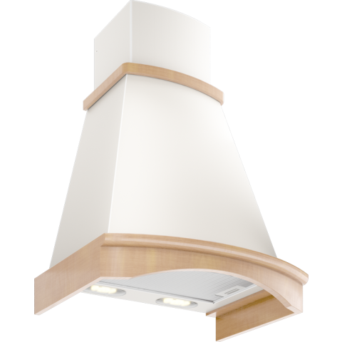 Вытяжка Elikor Ротонда 60П-1000-П3Д Beige/Oak Unpainted