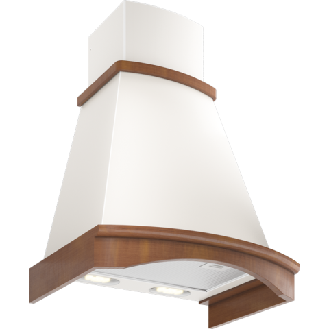 Вытяжка Elikor Ротонда 60П-650-П3Л Beige/Oak Brown