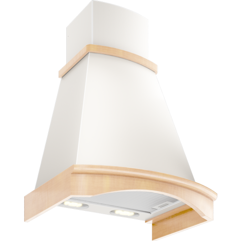 Вытяжка Elikor Ротонда 60П-650-П3Л Beige/Oak White Patina