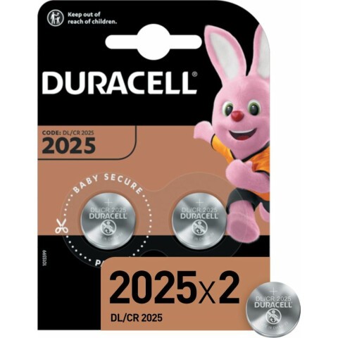 Батарейка Duracell (CR2025, Lithium, 2 шт)