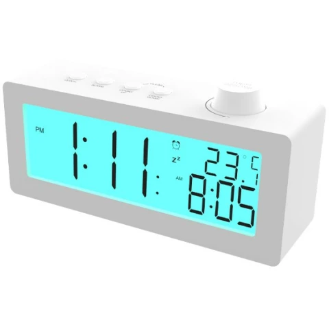 Часы-будильник Ritmix CAT-111 White