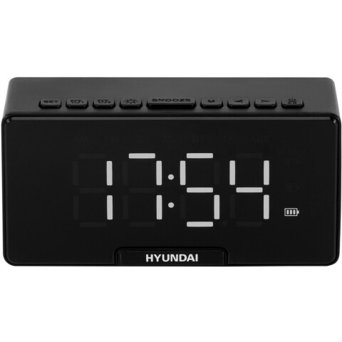 Часы-будильник Hyundai H-RCL400 Black