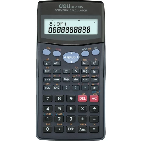 Калькулятор Deli E1705 Black