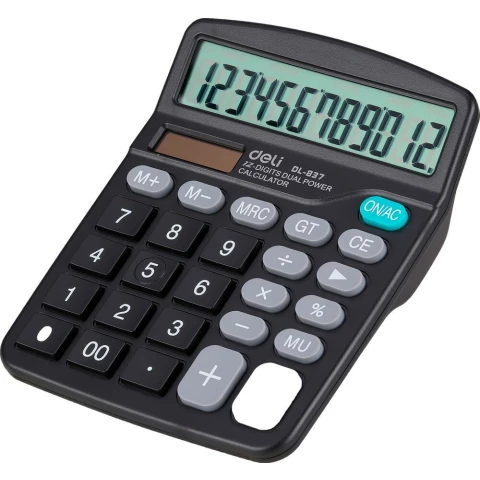 Калькулятор Deli E837 Black