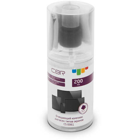 Спрей для чистки CBR CS 0061 экранов всех типов, 200мл