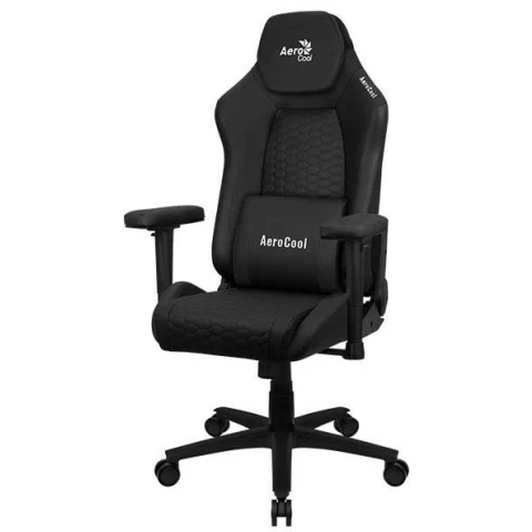 Игровое кресло Aerocool CROWN Leatherette All Black
