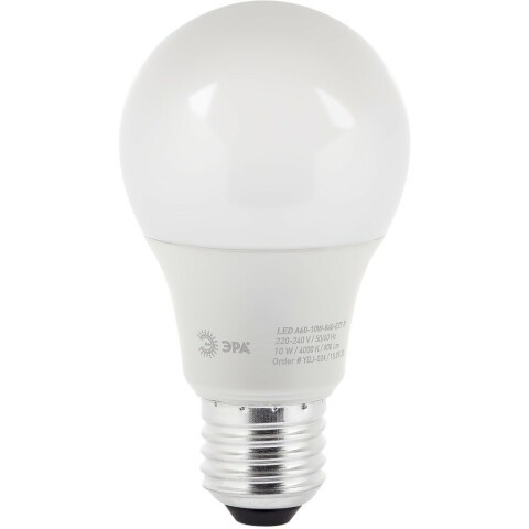 Светодиодная лампочка ЭРА A60-10W-840-E27 (10 Вт, E27)