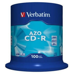Диск CD-R Verbatim 700Mb 52x DataLife Cake Box (100шт) (43430)