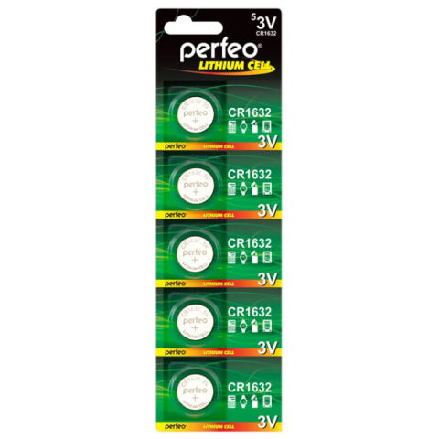 Батарейка Perfeo CR1632/5BL (5 шт)