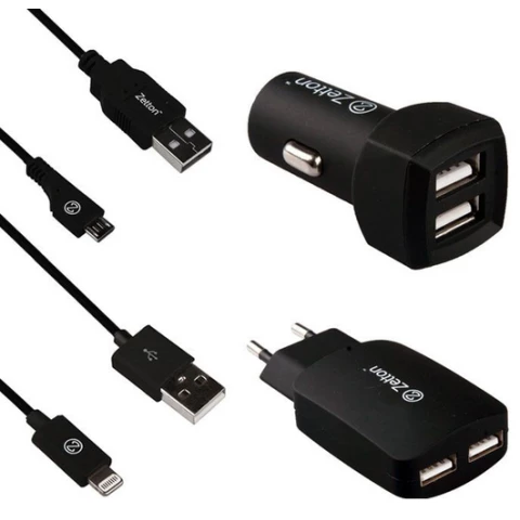 Комплект зарядных устройств Zetton ZT4IN13A2UA8MC