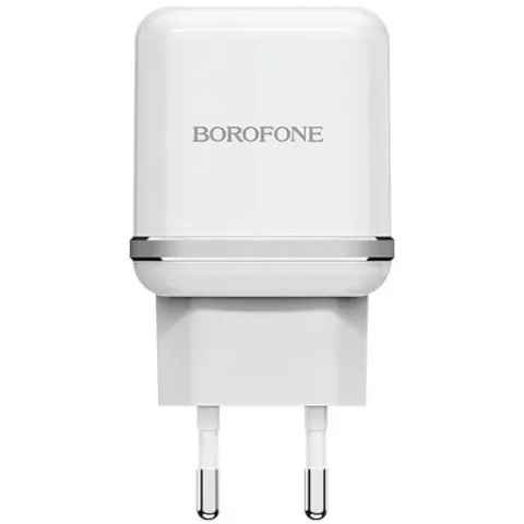 Сетевое зарядное устройство Borofone BA25A White + MicroUSB Cable