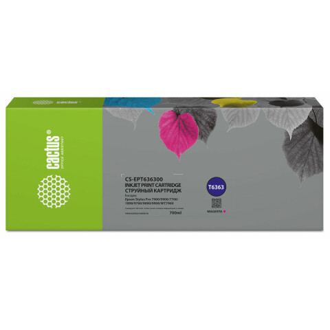 Картридж Cactus CS-EPT636300 Magenta