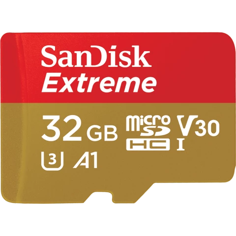 Карта памяти 32Gb MicroSD SanDisk Extreme (SDSQXAF-032G-GN6MN)