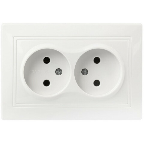 Электрическая розетка SmartBuy Венера SBE-01w-10-S2-N-c