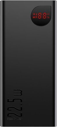 Внешний аккумулятор Baseus Adaman Metal Digital Display Quick Charge Power Bank 22.5W 10000 мА⋅ч, чёрный 
