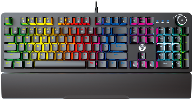 Игровая клавиатура Fantech Maxpower MK853 RGB механическая, черный