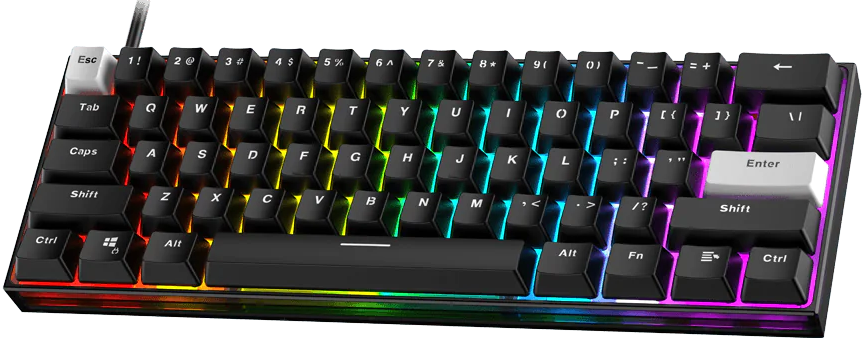 Игровая клавиатура Fantech MK857 MAXFIT61 FROST TKL механическая, черный 