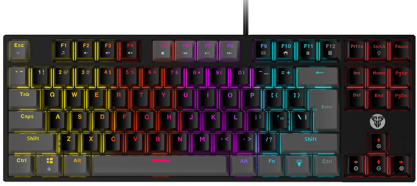 Игровая клавиатура Fantech TKL MK876 механическая, черный