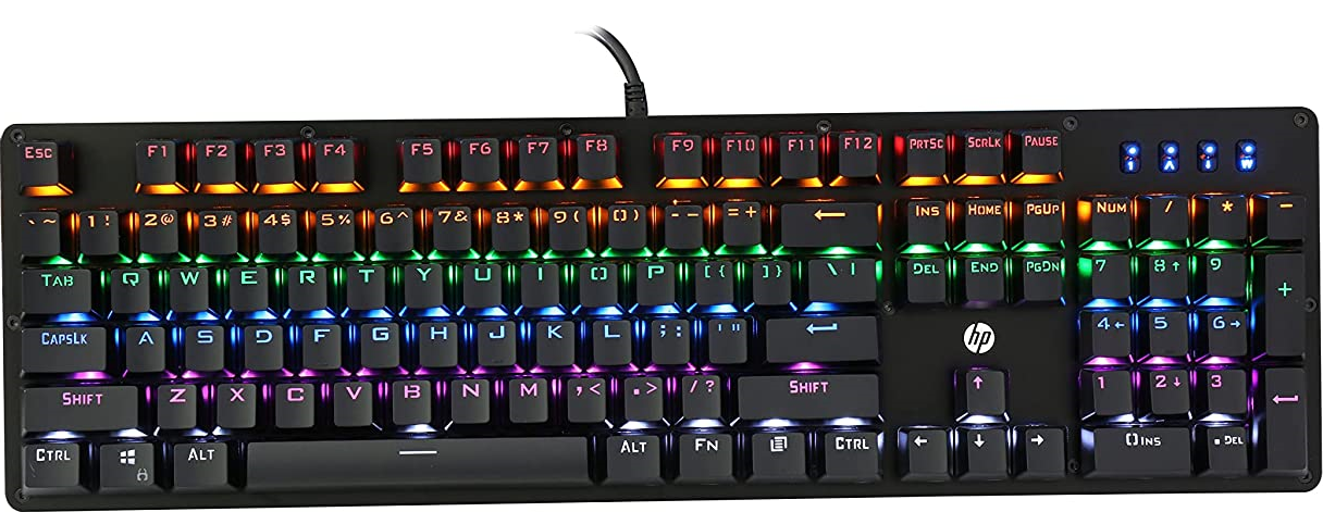 Игровая клавиатура HP GK100F механическая, черный