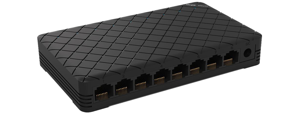 Коммутатор Ruijie Reyee RG-ES08 8 портов 1000 Мбит/с, черный