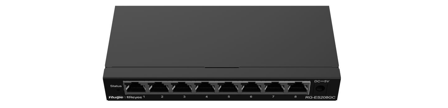 Коммутатор Ruijie Reyee RG-ES208GC 8 портов 1000 Мбит/с, черный 