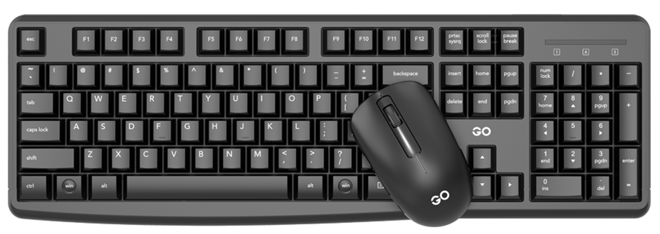 Комплект клавиатура + мышь Fantech WK-894 GO беспроводные, черный 