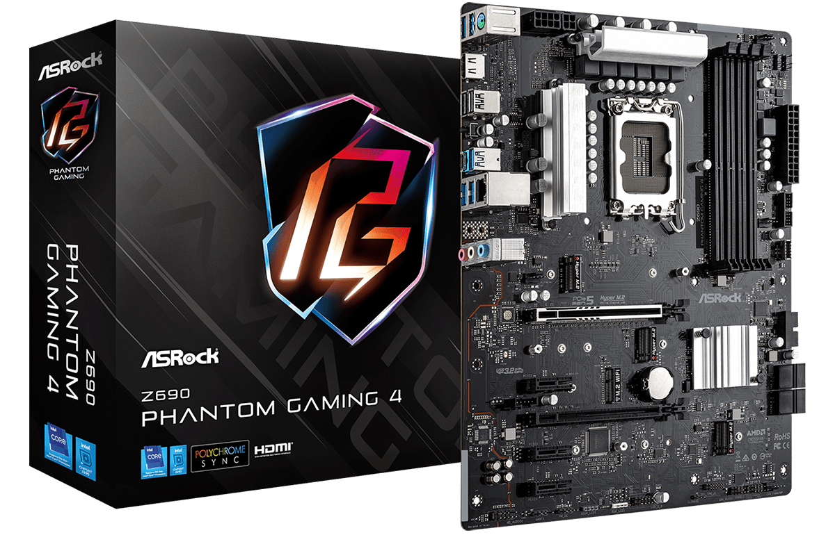 Материнская плата ASRock Z690 Phantom Gaming 4/LGA1700/DDR4 x 4