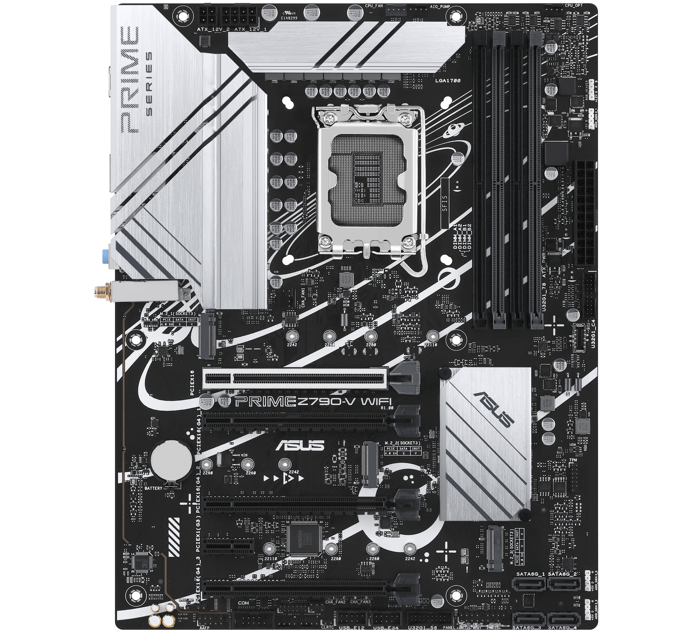 Материнская плата Asus Prime Z790-V Wi-Fi/LGA1700/DDR5 x 5