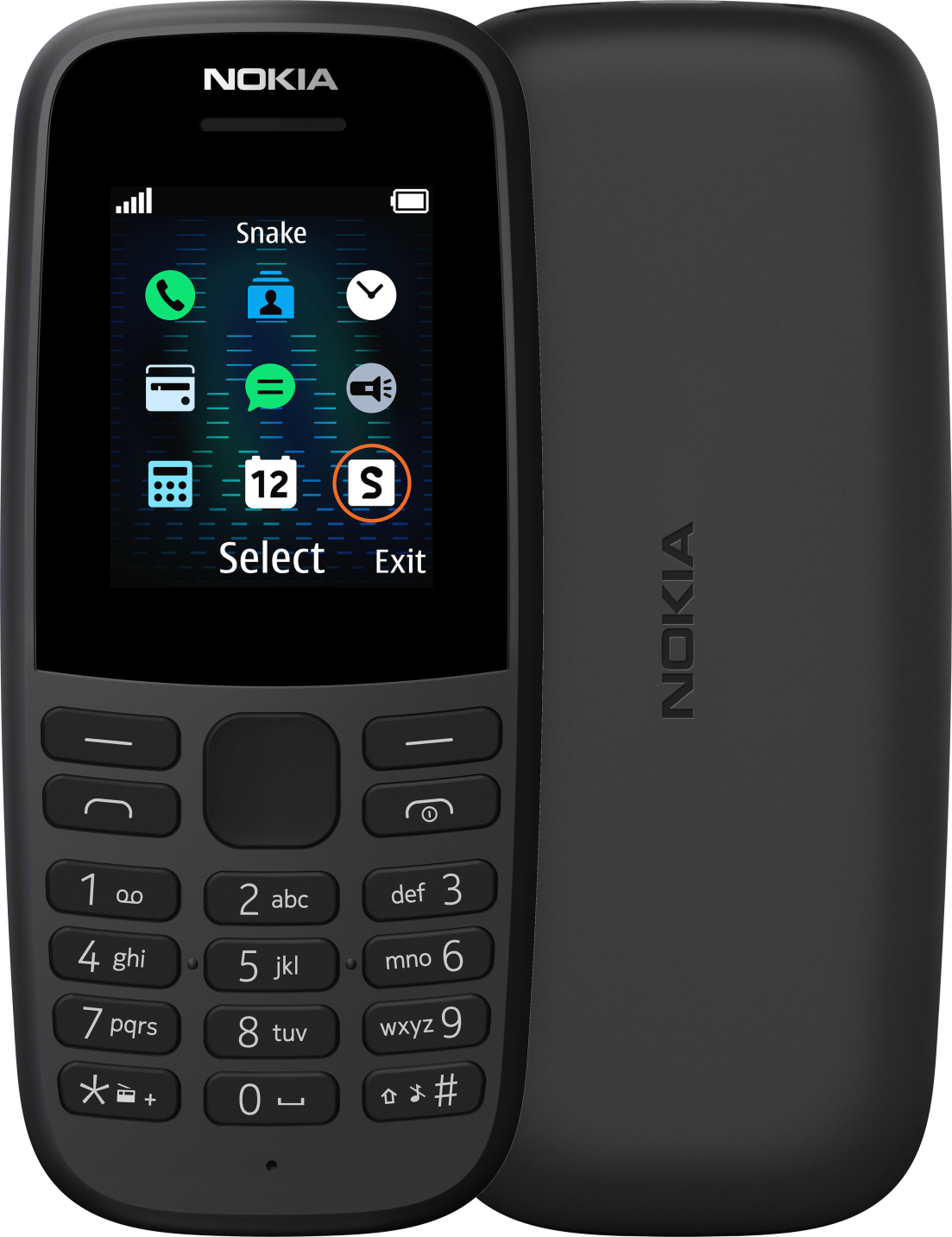 Nokia 105 Dual sim (2017), чёрный