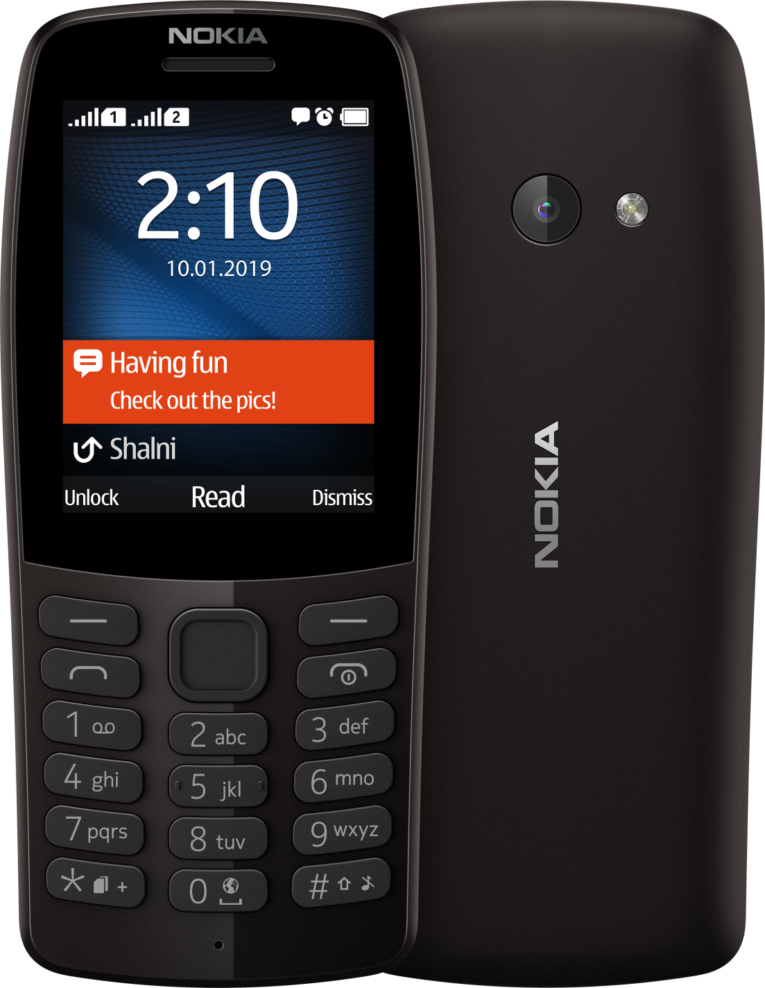 Nokia 210 Dual Sim, чёрный