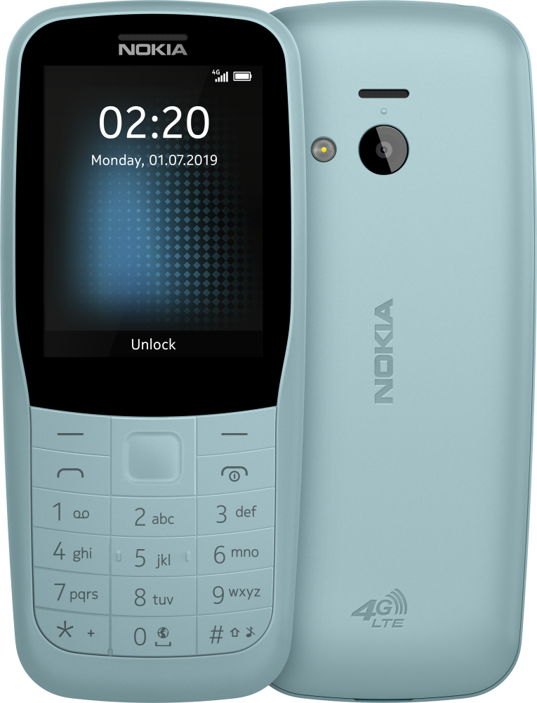 Nokia 220 4G, голубой