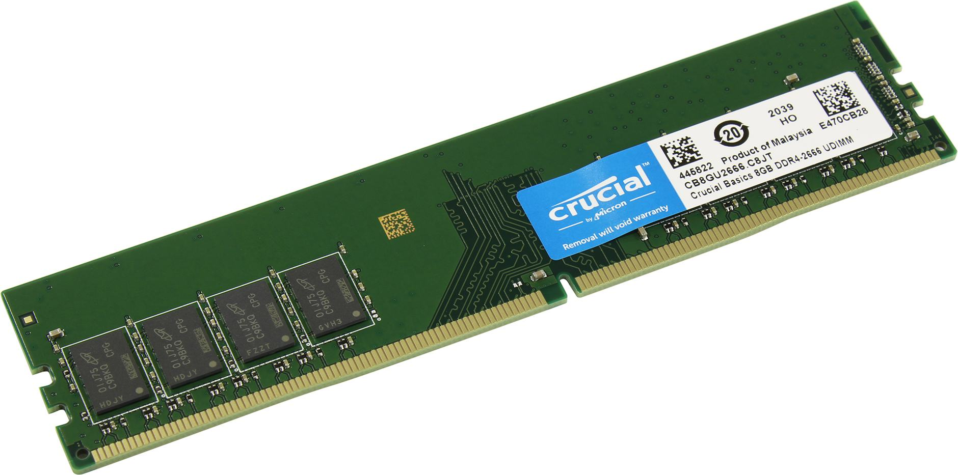 Оперативная память Crucial CB8GU2666DDR4 2666, 8 ГБ 