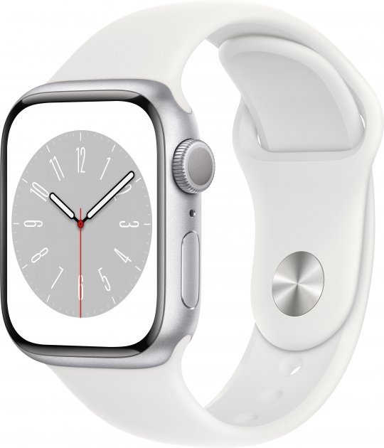 Умные часы Apple Watch Series 8 GPS, 45mm , серебристый 
