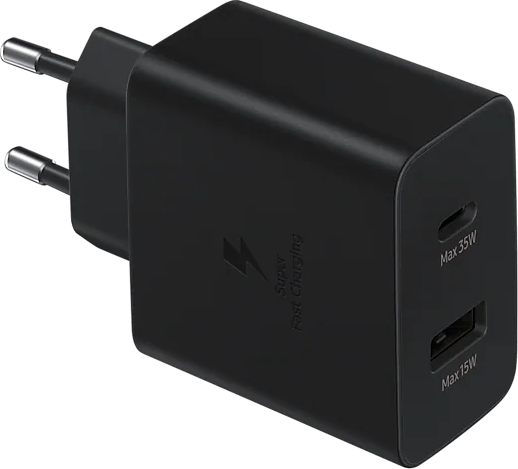 Зарядное устройство Samsung 35W PD Power Adapter Duo, чёрный