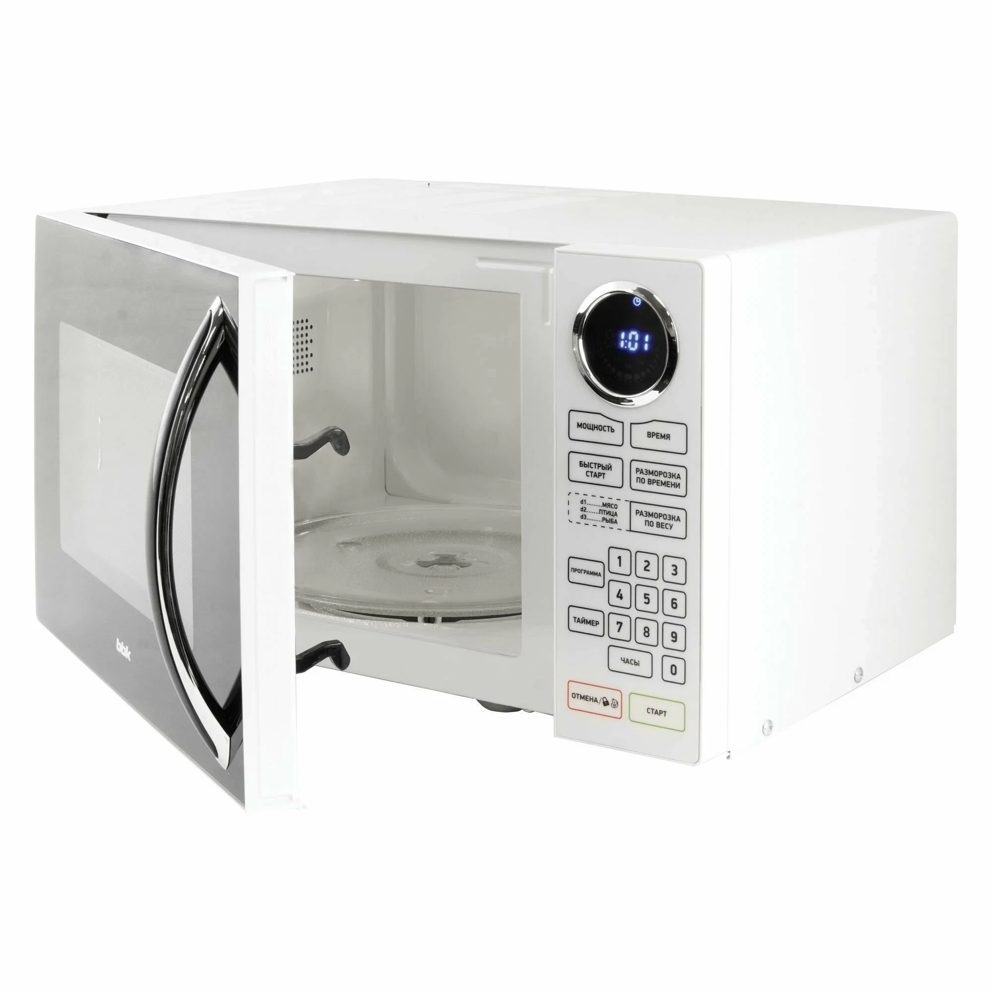 Микроволновая печь - СВЧ BBK 23 MWS-916 S/BW