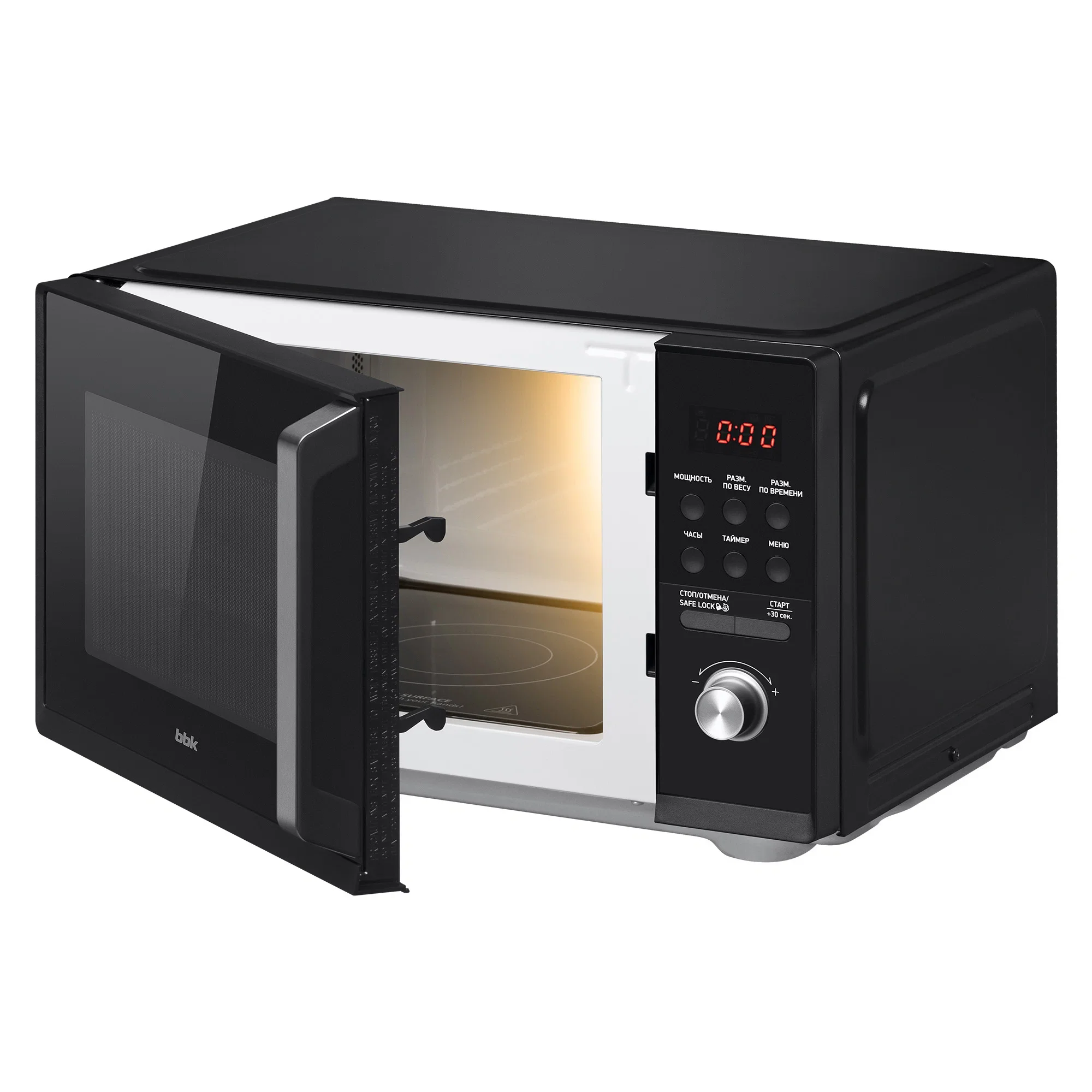 Микроволновая печь - СВЧ BBK 25MWS-954T/B, черный