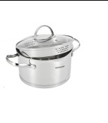 HOFFMANN 5620 Кастрюля со сливом , нерж. сталь, 3.6 л.(20см)