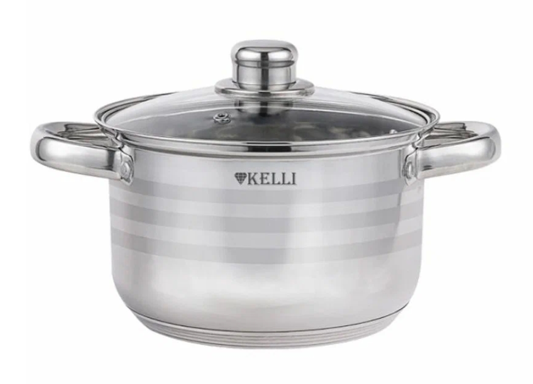 Kelli KL4293-20 Кастрюля из нержавеющей стали 3,5л KL-4293-20 (1х6)