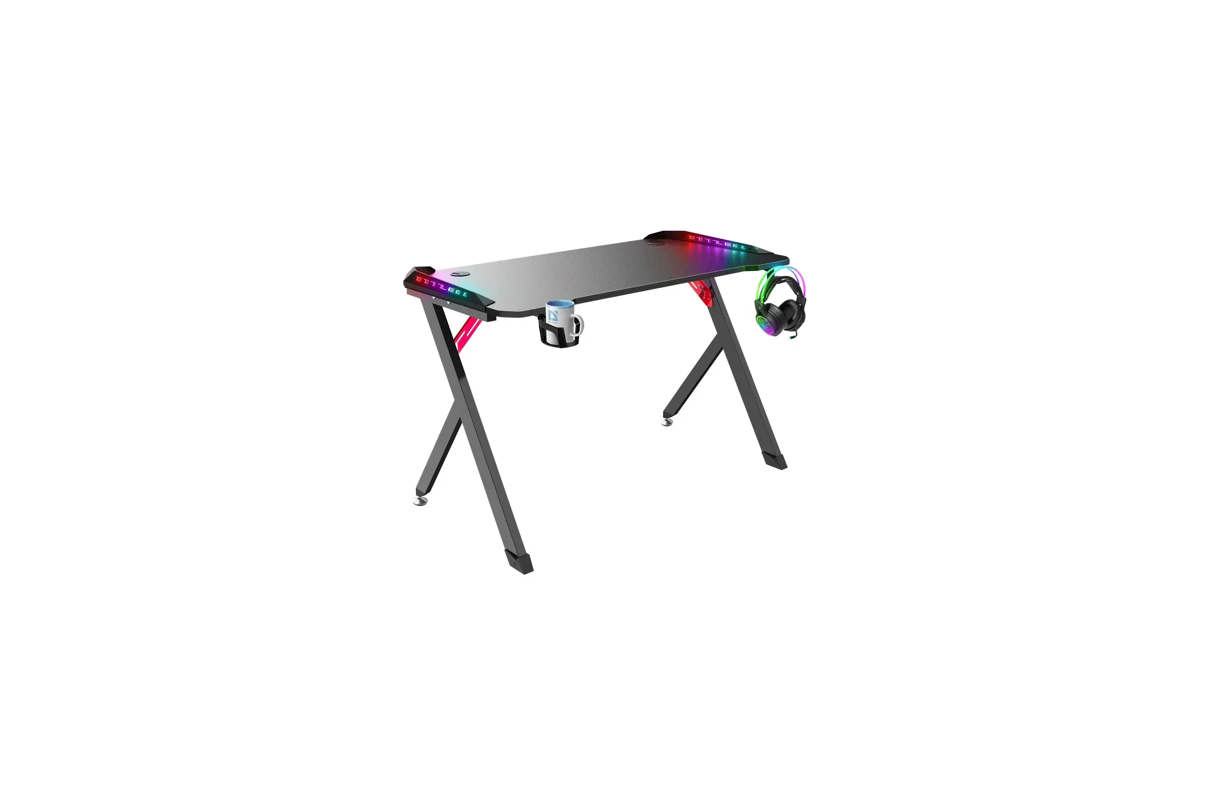 Defender Игровой стол Spirit RGB,подвес круж+гарн.,черн,120