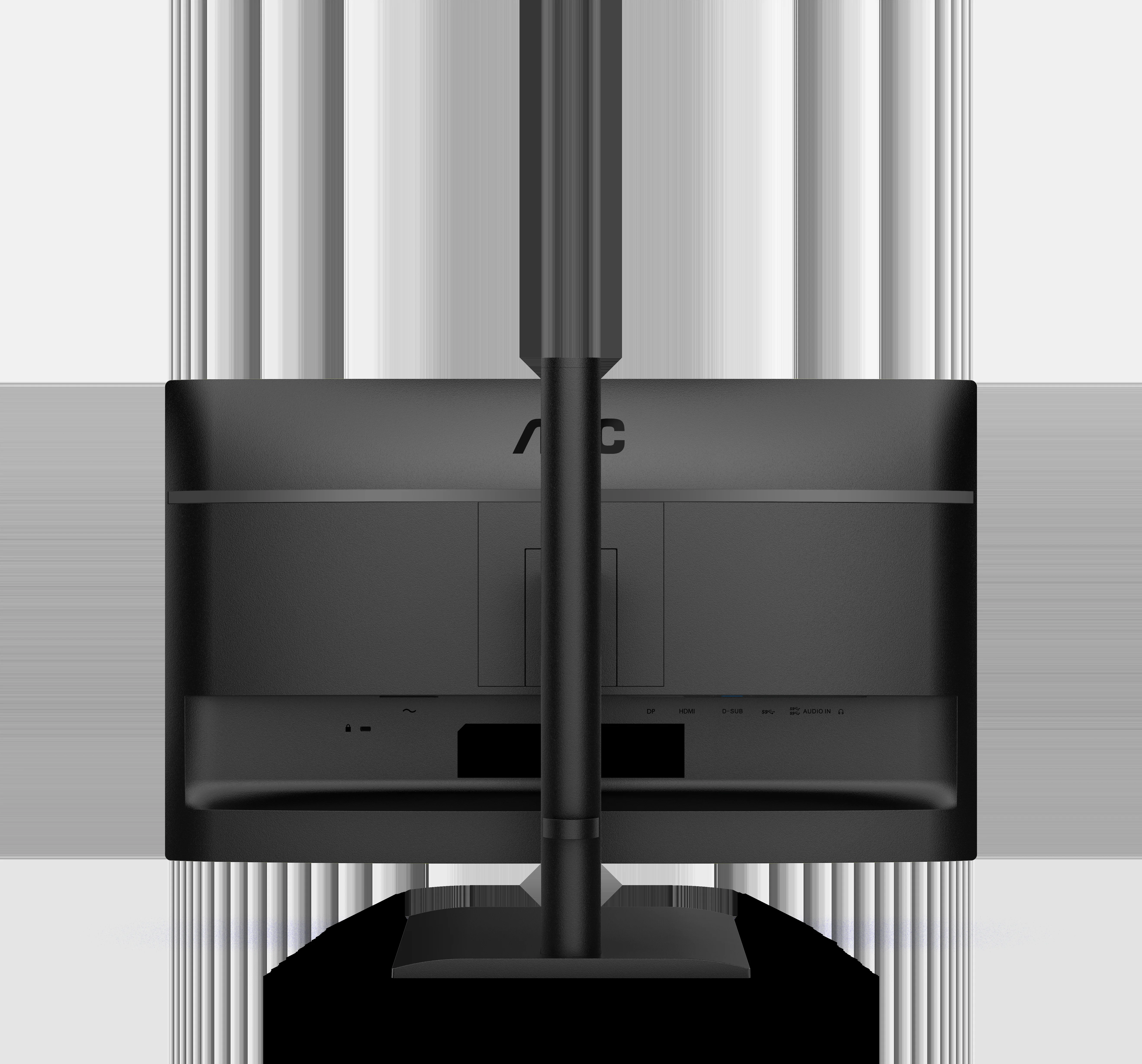 МОНИТОР 23.8" AOC 24E4U Black с поворотом экрана (IPS, 1920x1080, 120Hz, 1 ms, 178°/178°, 300 cd/m, 1500:1, +HDMI, +DP)