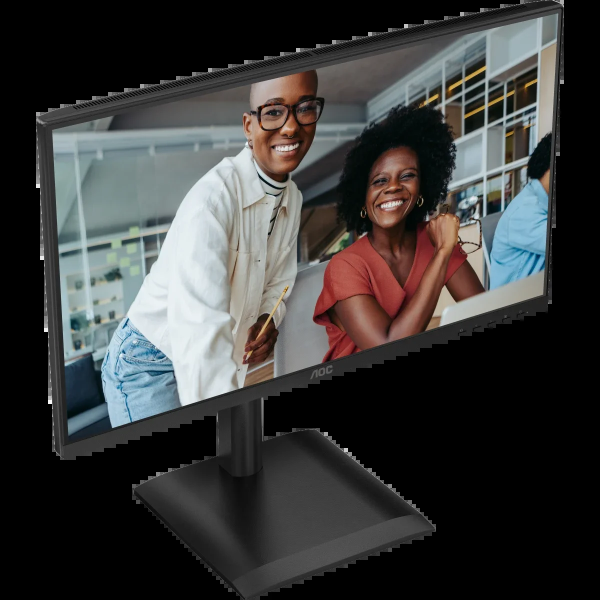МОНИТОР 23.8" AOC 24E4U Black с поворотом экрана (IPS, 1920x1080, 120Hz, 1 ms, 178°/178°, 300 cd/m, 1500:1, +HDMI, +DP)