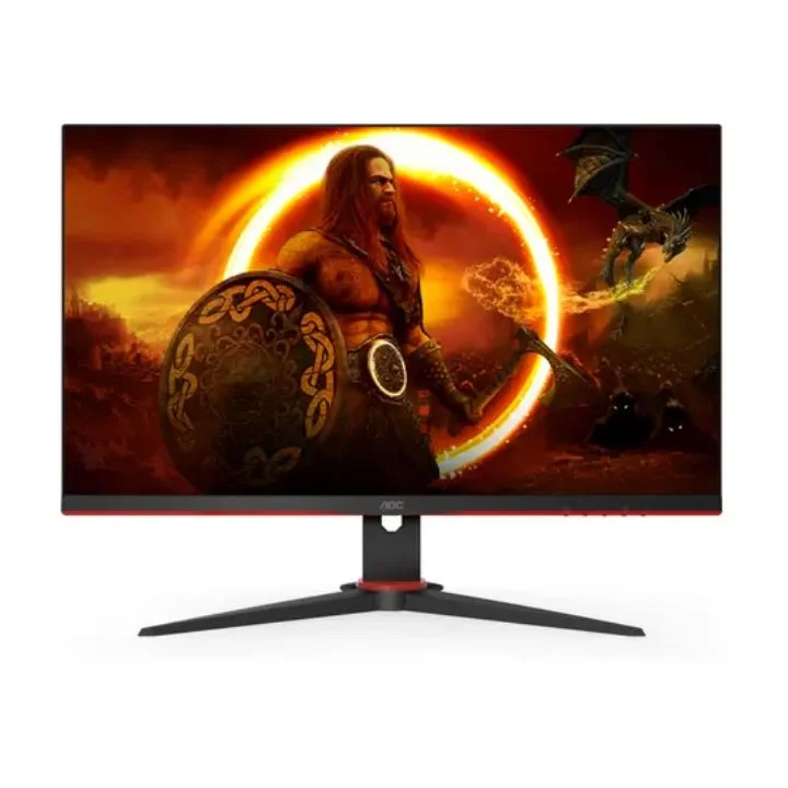 МОНИТОР 23.8" AOC 24G2SPAE (Б/У) Black-Red (IPS, 1920x1080, 165Hz, 1 ms, 178°/178°, 300 cd/m, 80M:1, +2xHDMI 1.4, +Displ
