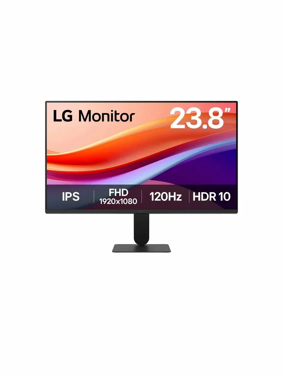 МОНИТОР 23.8" LG 24U411A-B Black (IPS,1920 x1080, 120Hz, 5 ms, 178°/178°, 250 cd/m, 1500:1, +HDMI 2.0, +D-Sub)