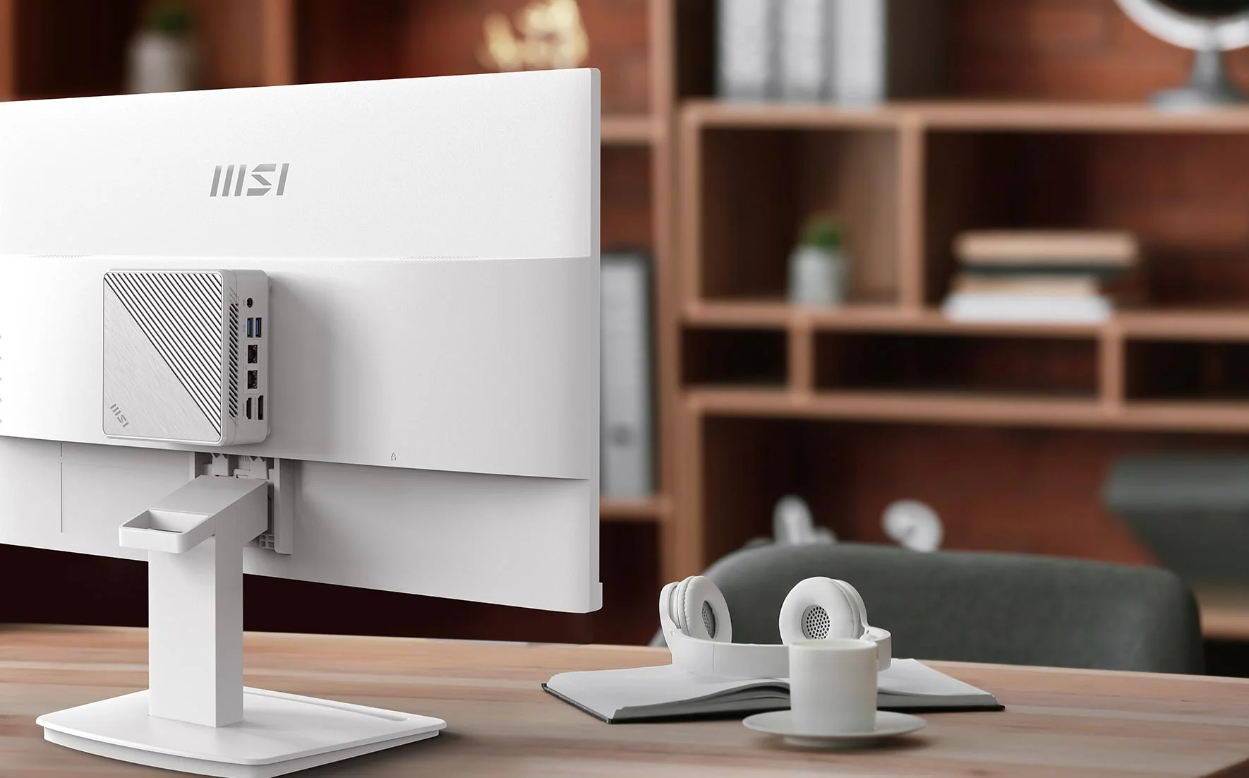 МОНИТОР 23.8" MSI PRO MP2412W White (IPS, 1920x1080, 100Hz, 1ms, 178°/178°, 250 cd/m², 3000:1, +HDMI, +DP,+ММ)