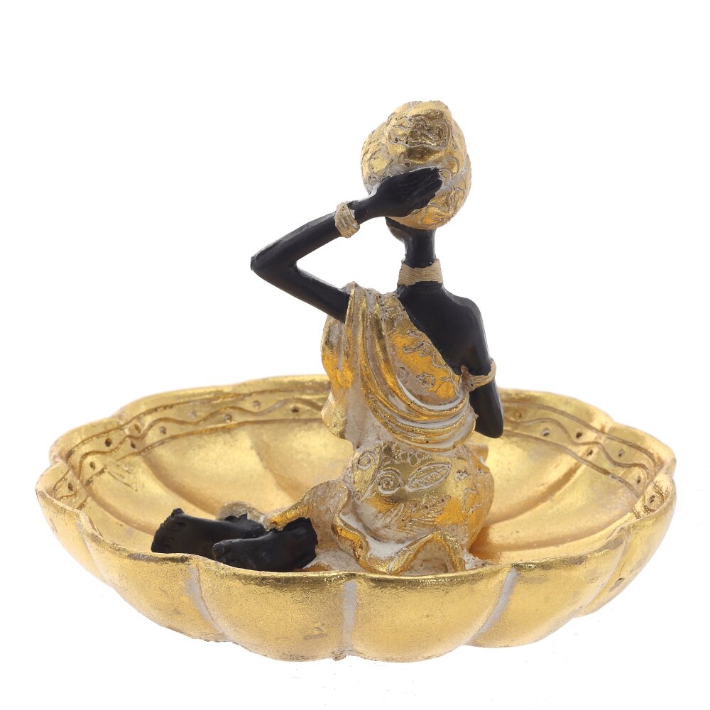 Фигурка декоративная "Африканка", L14,5 W14,5 H11,5 см