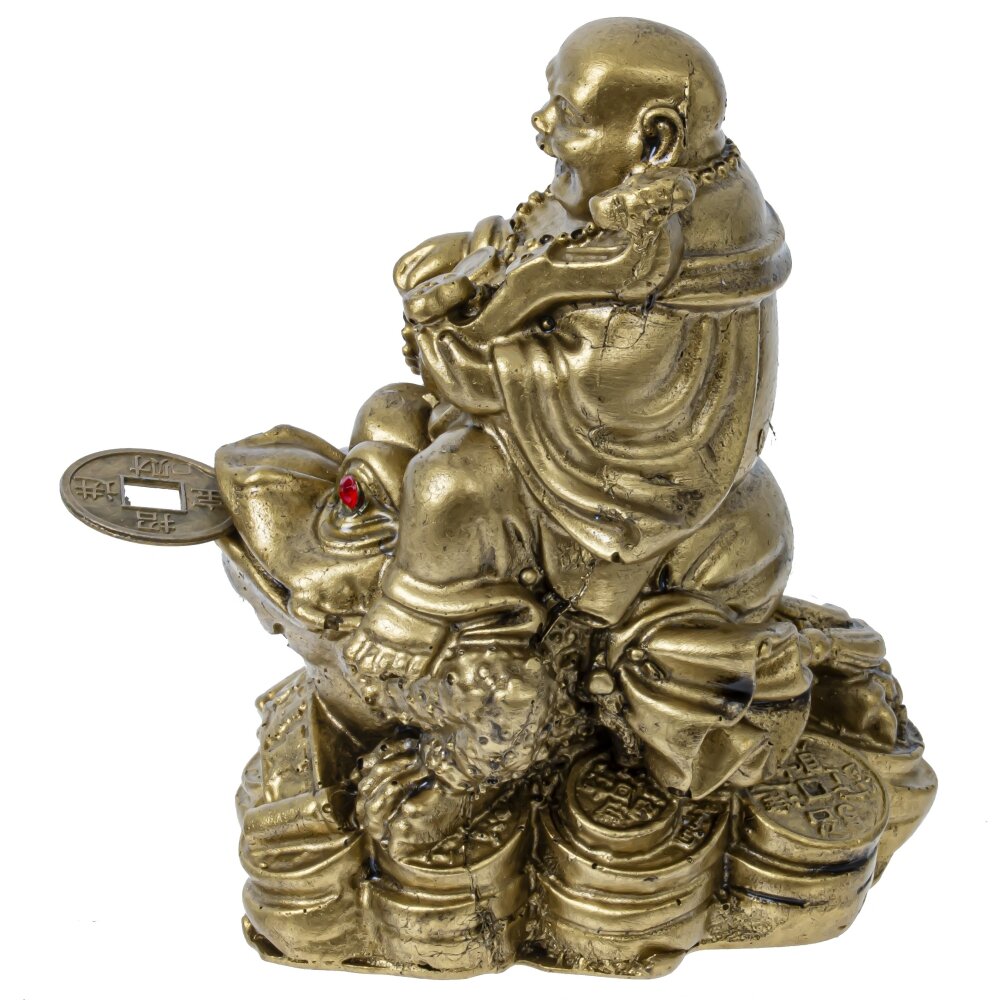 Фигурка декоративная "Будда на денежной лягушке", L7,5 W5 H7,5 см