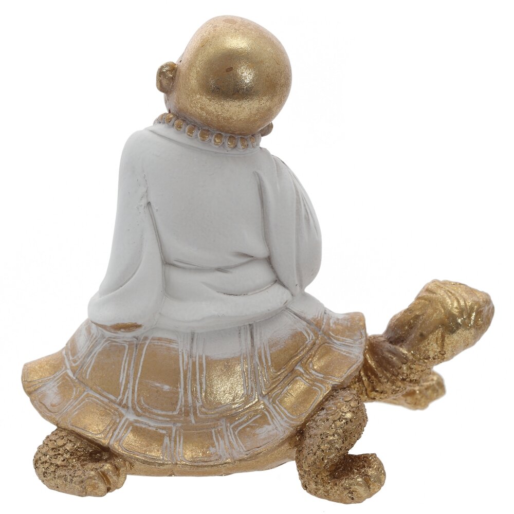 Фигурка декоративная "Будда на черепахе", L16 W11,5 H16 см